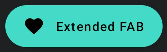 Imagen del componente ExtendedFloatingActionButton - Material