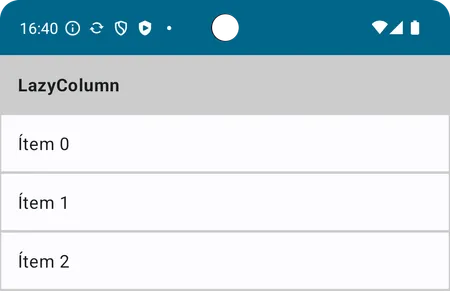 Imagen de ejemplo de LazyColumn